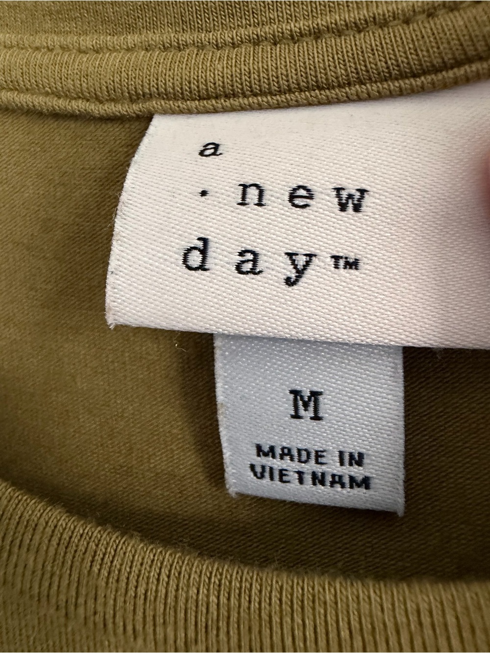 A New Day Sleeveless Olive Green Tie-Waist Maxi Dress Size Medium - Picture 7 of 11
